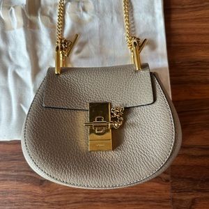 Chloe Drew Bag Nano Light Gray